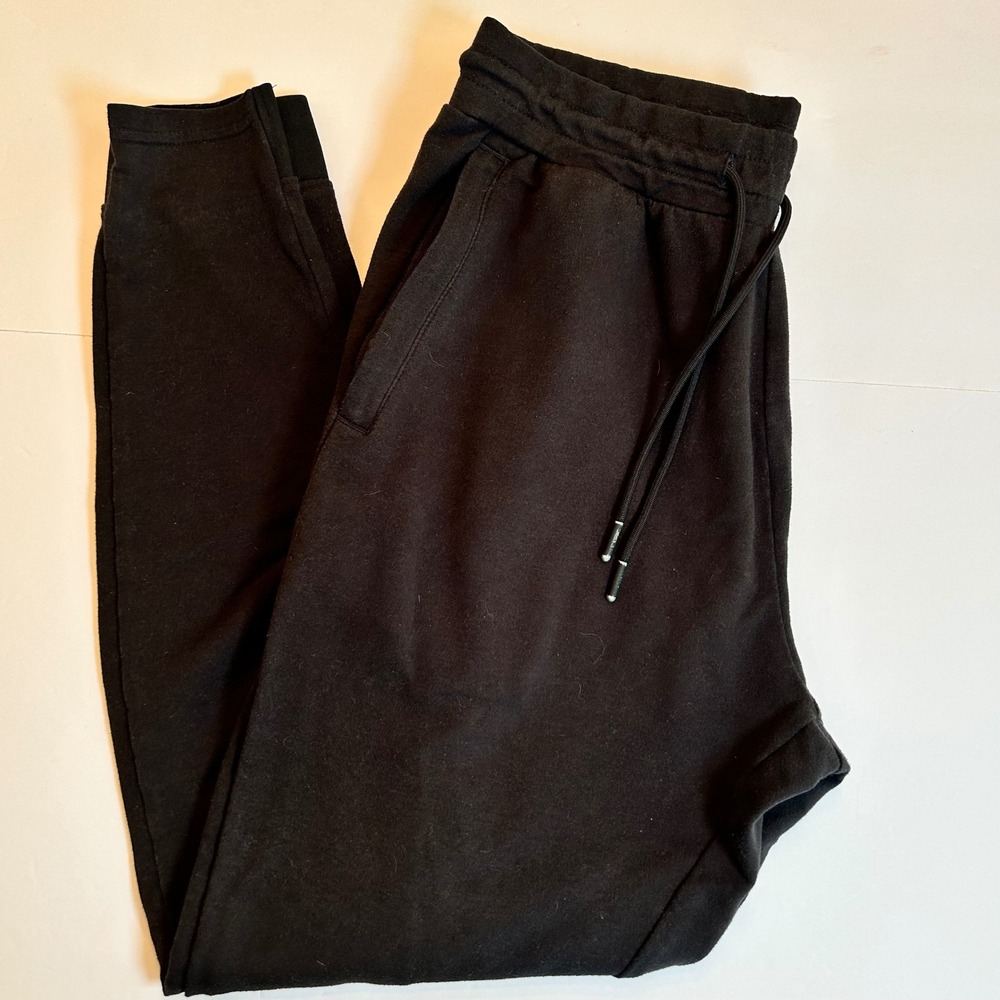 Gymshark Joggers Small Black Drawstring Zip Pockets Gym Workout Pants Men's
